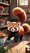 Red Panda Vase Ruckus